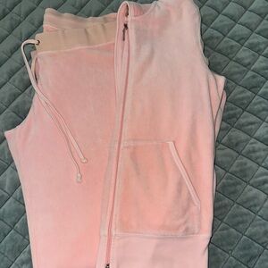 Juicy Couture Peach Velvet Tracksuit